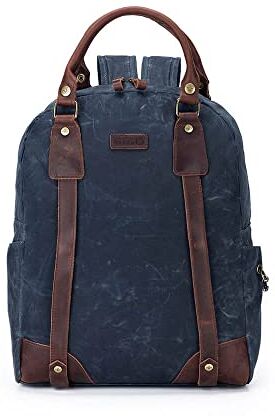 della Q Canvas Backpack, Blue, Taglia unica