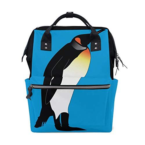 MONTOJ Emperor Penguin Canvas Zaino Viaggio Campus
