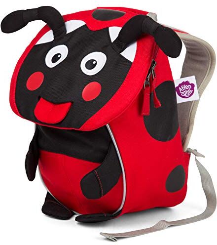 Affenzahn Small Friend Lilly Ladybird Red Zainetto per bambini, 25 cm, 4 liters, Rosso (Red)