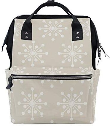 MONTOJ Snowflake Art Painting canvas Borsa da viaggio Campus Zaino