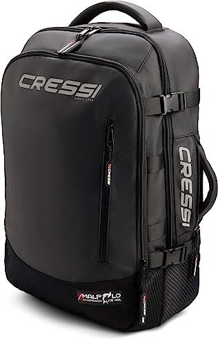 Cressi Malpelo Premium Backpack Zaino Casual Sportivo, Leggero e Compatto Alta Qualita', Nero, 40 L, Unisex Adulto