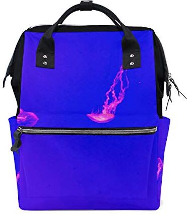 FANTAZIO Zaini Rosa Lungo Meduse Borsa Scuola Tela Daypack