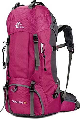 Bseash 60L impermeabile zaino da trekking leggero con copertura antipioggia, zaino da viaggio sport all'aperto per arrampicata campeggio turismo