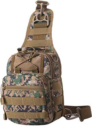 ZycShang_Holloween Zaino Monospalla Militare Tattico Uomo Borsa Pettportivo Molle Zaino a Tracolla Borsa in tessuto di nylon impermeabile per Campeggio Escursionismo Ciclismo Trekking Sport (Multicolore2)