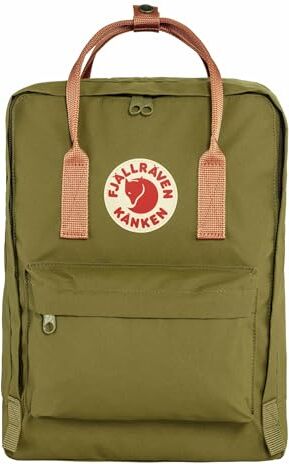 FJALLRAVEN Kånken, Zaino Sportivo Unisex, Foliage Green-Peach Sand, One Size