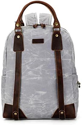 della Q Canvas Backpack, Grey, Taglia unica