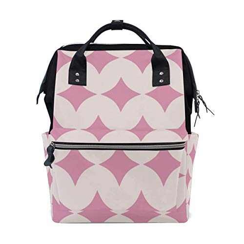 FAJRO Pink Sparkling LineTravel zaino in tela Borsa da scuola