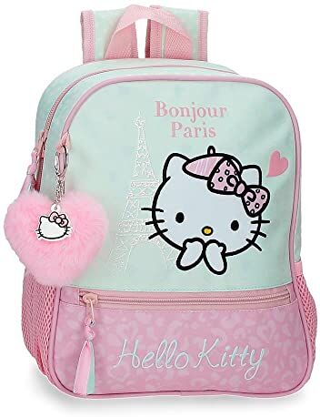 Hello Kitty Paris Zaino prescolare rosa 23x28x10 cm Poliestere 6,44L