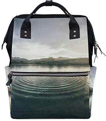 MONTOJ Dark Sky Water Wave Borsa da viaggio Campus Zaino