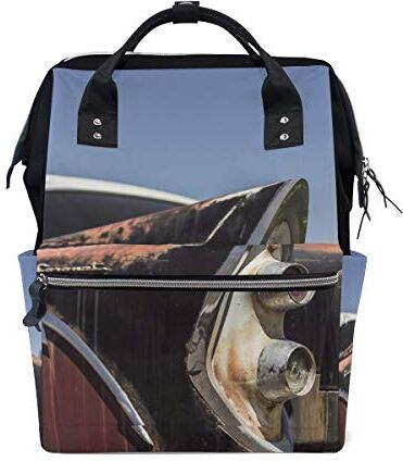 MONTOJ Classic Old Car Picture Canvas Borsa da viaggio Campus Zaino