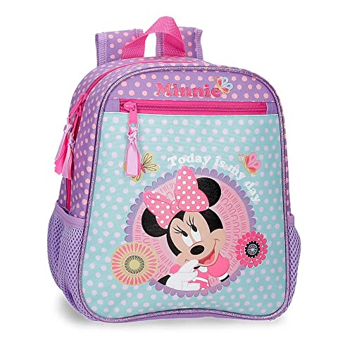 Disney Minnie Today is my day Zaino scuola materna viola 23x28x10 cm Poliestere 6,44L