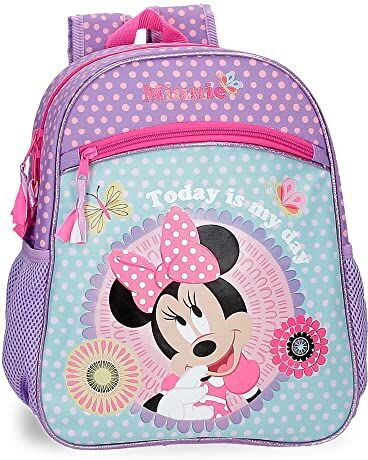 Disney Minnie Today is my day Zaino Scuola Viola 27x33x11 cm Poliestere 9,8L