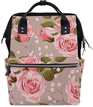 FANTAZIO Zaini Respirante Rosa Scuola Borsa di tela Daypack