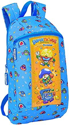 safta Mini Zaino, Blu/Multicolore, 220x100x390 mm Unisex-Niños