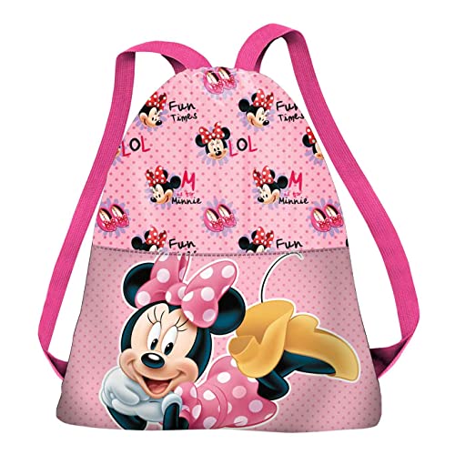 Disney Minni Mouse Lying-Sacca 34 cm, Rosa, 27 x 34 cm