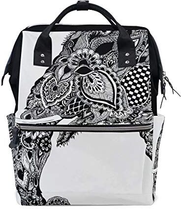 FANTAZIO Mummia Bag Zaino Elephant Head School Bag