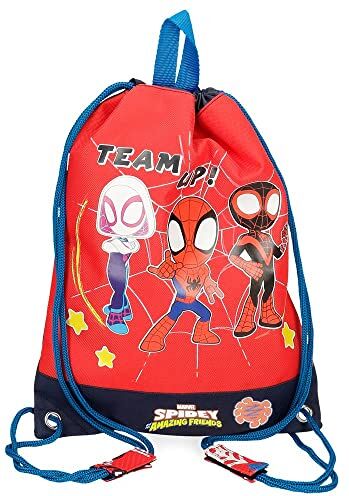 Marvel Spidey and Friends Zaino per Merenda rossa 27x34x10 cm Poliestere