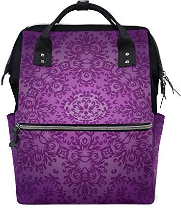 FANTAZIO Mummia Bag Zaino in Pizzo Cerchio Orientale Ornamentale Centrino Amuleto Borsa Scuola