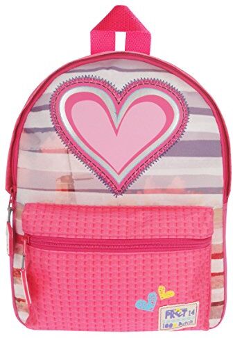 Prêt 428 – 7037 – 2 zaino Pret Denim ized, 31 x 23 x 9 cm, colore: rosa