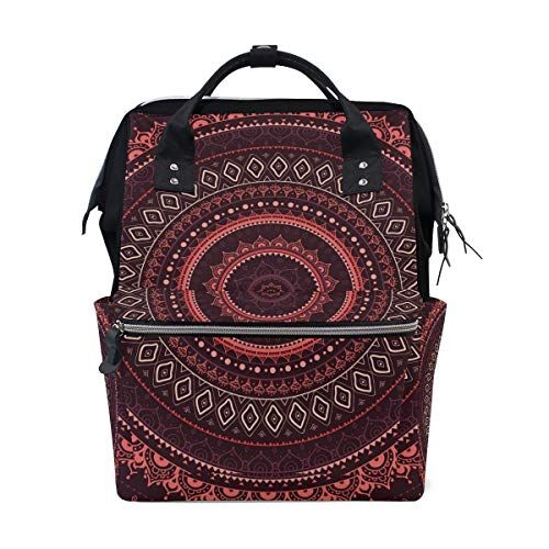 FANTAZIO Mummia Bag Zaino Mandala Pattern Borsa Scuola