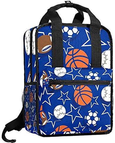 LUPIN Zaini Sport Pallacanestro Baseball Calcio Stella Blu Zaino viaggio scuola media liceo