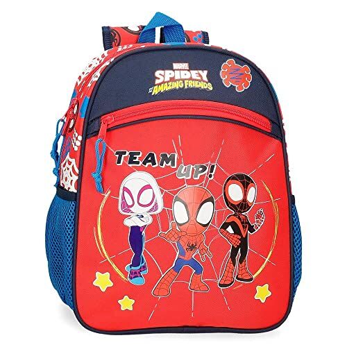 Marvel Spidey and Friends Zaino 33, Adattabile a Trolley Rosso 27x33x11 cm Poliestere 9.8L, Rosso
