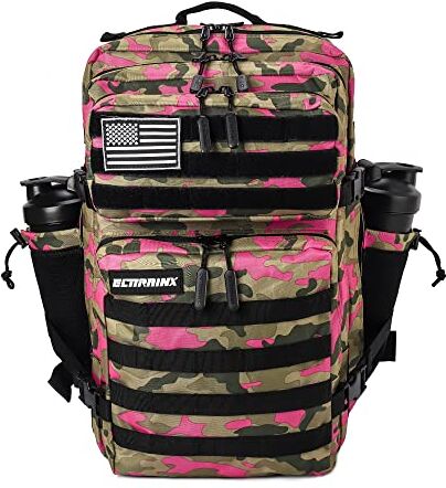 ELITRAINX Zaino 45L Tattico Militare USA Impermeabile Sport, Cabina Aereo, CrossTraining, All'aperto Sport Palestra Portatile by  (Rosa Camouflaje)