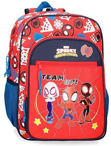 Marvel Spidey and Friends Zaino 40 Scuola, Rosso 30x40x13 cm Poliestere 15.6L