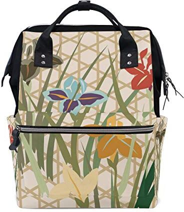 FANTAZIO Mummia Bag Zaino Colorato Stampa Narciso Borsa Scuola