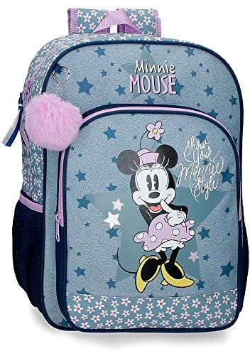 Disney Zaino Scuola  Minnie Style Blu 30x40x13 cm Poliestere 15,6L