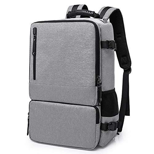 Il vento scorre Borsa a Tracolla da Uomo Laptopmass Sport Outdoor Business Leisure Travel Travel Travel Zaino portabagagli Portatile, Grigio