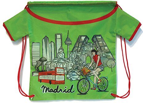 NADAL Zaino Madrid Bicicletta 40x34x0.5 cm Verde