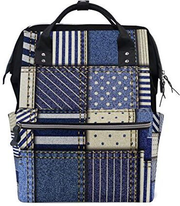 MONTOJ Sew And Mend Jeans canvas Borsa da viaggio Campus Zaino