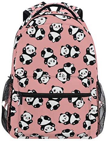 Oarencol Carino Cartoon Panda Modello Bella Animale Orso Rosa Zaino Bookbags Daypack Travel School College borsa per donne ragazze ragazzi