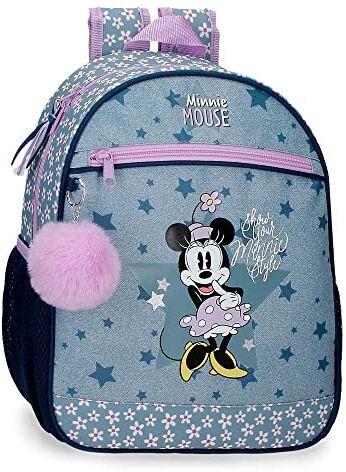 Disney Minnie Style Zaino prescolare blu 27x33x11 cm Poliestere 9,8L