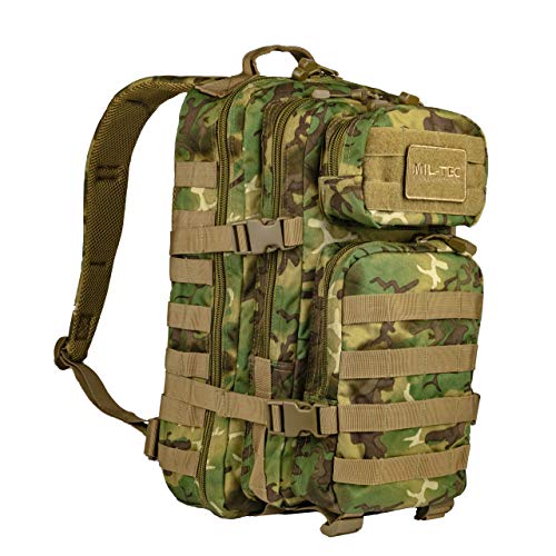 Mil-Tec US Assault Pack, Zaino, taglia unica, Woodland Arid
