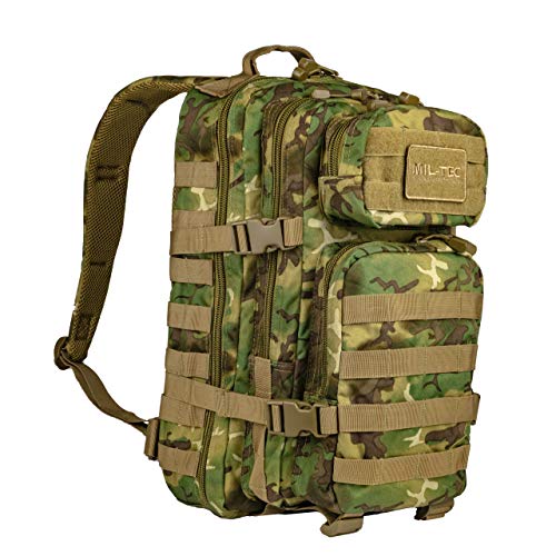 Mil-Tec Military Army Patrol Zaino da assalto 36L MOLLE, tattico e da pattuglia, Arid Woodland