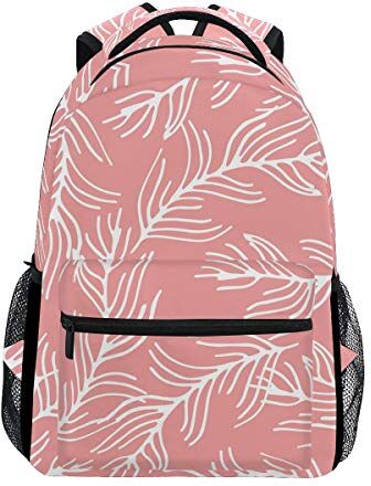 FANTAZIO Zaini Red Wrack School bag tessitura Daypack con cerniera