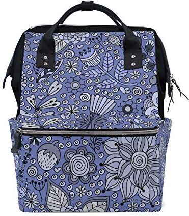 MONTOJ Blue Collection Pattern Borsa da viaggio Campus Zaino