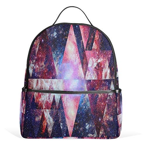Kcldeci Nebula Galaxy Sacred Geometrry zaino impermeabile a spalla libro borsa palestra zaino rosso borsetta casual Day Pack Outdoor Travel Sport Bag per donne uomini