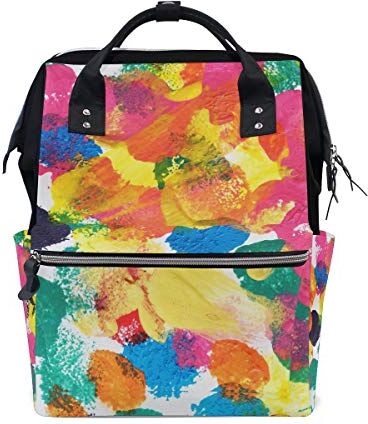 FANTAZIO Mummia Bag Zaino Color Art Scuola Bag