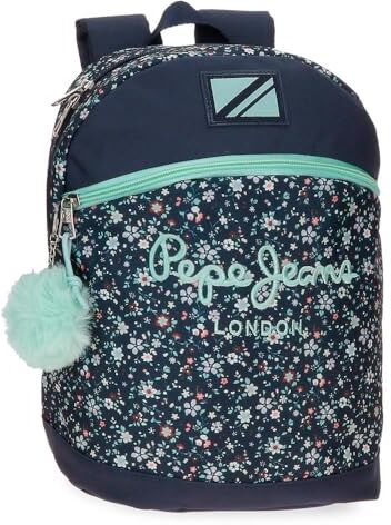 Pepe Jeans Alenka Zaino Casual Blu 25x32x12 cm Poliestere 9,6L by Joumma Bags, blu, Zaino Casual