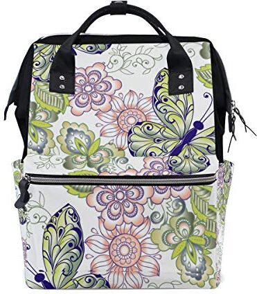 FAJRO Fantastico Classico Farfalla PaintingTravel Zaino tela Borsa Scuola Pack