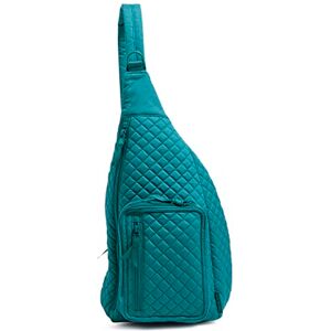 Vera Bradley Cotton Sling Backpack, Borsa per Libri Donna, Forever Green-Cotone Riciclato, Taglia Unica Vera Bradley Cotton Sling Backpack, Borsa per Libri Donna, Forever Green-Cotone Riciclato, Taglia Unica