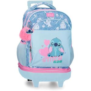 Disney Joumma Stitch Hearts Zaino 2 Ruote 15.6" Blu 32x45x21 cm Poliestere 30.24L Disney Joumma Stitch Hearts Zaino 2 Ruote 15.6" Blu 32x45x21 cm Poliestere 30.24L