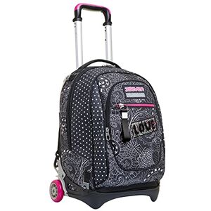 Seven Trolley Scuola New Tech, Nero Fucsia, Yantry Girl, 3 in 1, Triplo Uso, Zaino con Carrello Sganciabile e Crossover System, Viaggio, Bambina Ragazza Seven Trolley Scuola New Tech, Nero Fucsia, Yantry Girl, 3 in 1, Triplo Uso, Zaino con Carrello Sganciabile e Crossover System, Viaggio, Bambina Ragazza