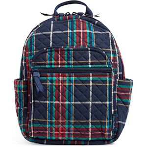 Vera Bradley Cotton Small Backpack Borsa per Libri, Quadri di Tartan-Cotone Riciclato, Taglia Unica Donna Vera Bradley Cotton Small Backpack Borsa per Libri, Quadri di Tartan-Cotone Riciclato, Taglia Unica Donna