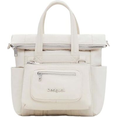 Desigual Basic Modular Backpack Cream White Desigual Basic Modular Backpack Cream White