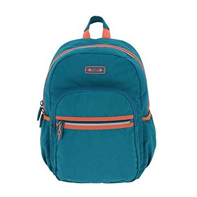 Totto Zaino porta laptop 4 pollici, Modello Templare, con 2 Scomparti, Tasca Frontale, 2 Tasche Laterali per Bottiglia, Schienale Imbottito, Blu e Arancione Totto Zaino porta laptop 4 pollici, Modello Templare, con 2 Scomparti, Tasca Frontale, 2 Tasche Laterali per Bottiglia, Schienale Imbottito, Blu e Arancione