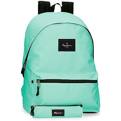 Pepe Jeans Aris Zaino per laptop + astuccio scuola verde 31 x 44 x 15 cm poliestere 23,87 L, Verde, Taglia unica, Zaino per laptop + astuccio scolastico Pepe Jeans Aris Zaino per laptop + astuccio scuola verde 31 x 44 x 15 cm poliestere 23,87 L, Verde, Taglia unica, Zaino per laptop + astuccio scolastico